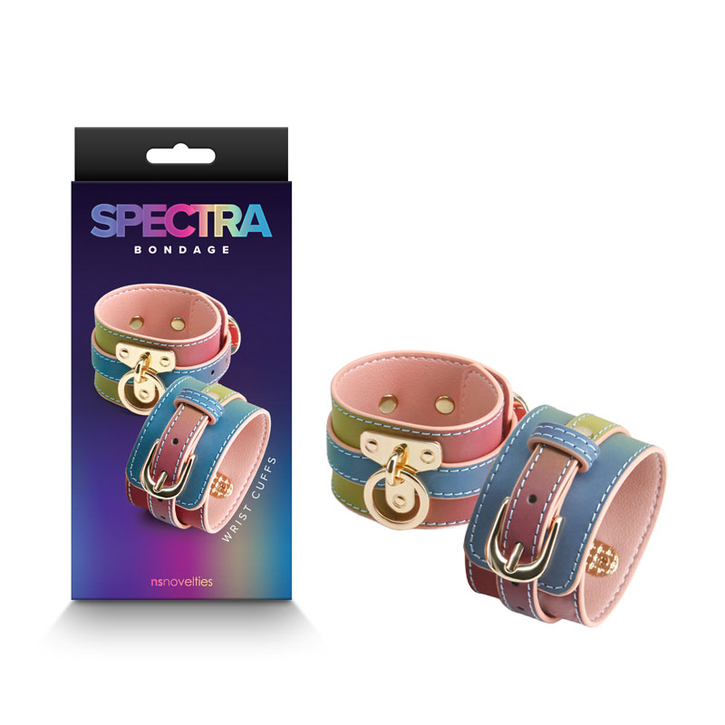 Spectra Bondage Rainbow - Wrist Cuffs
